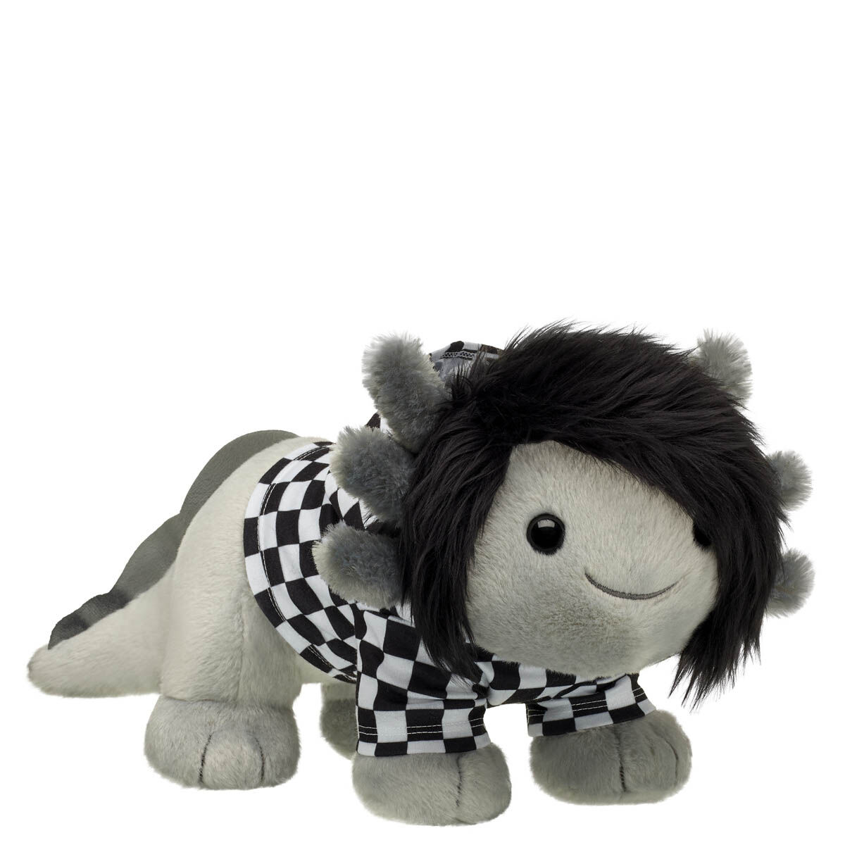 Emo Axolotl Stuffed Animal Check Hoodie Set | Build-A-Bear®